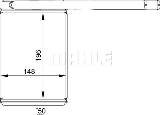 MAHLE AH 165 000P - Schimbator caldura, incalzire habitaclu aaoparts.ro