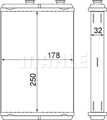 MAHLE AH 10 000S - Schimbator caldura, incalzire habitaclu aaoparts.ro