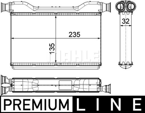 MAHLE AH 189 000P - Schimbator caldura, incalzire habitaclu aaoparts.ro