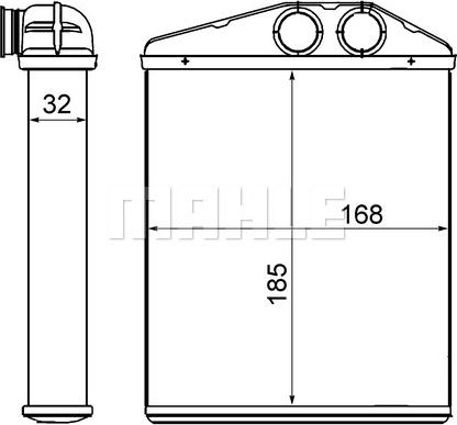 MAHLE AH 13 000S - Schimbator caldura, incalzire habitaclu aaoparts.ro