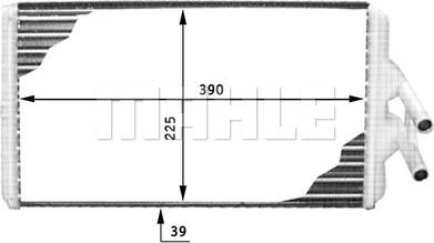 MAHLE AH 120 000P - Schimbator caldura, incalzire habitaclu aaoparts.ro