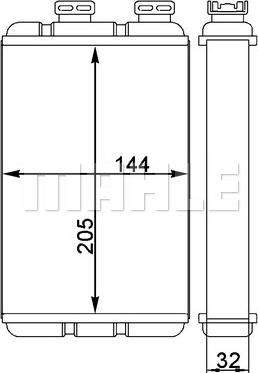 MAHLE AH 86 000S - Schimbator caldura, incalzire habitaclu aaoparts.ro