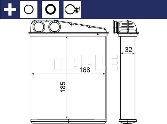 MAHLE AH 8 000S - Schimbator caldura, incalzire habitaclu aaoparts.ro