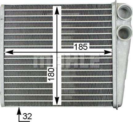 MAHLE AH 208 000S - Schimbator caldura, incalzire habitaclu aaoparts.ro