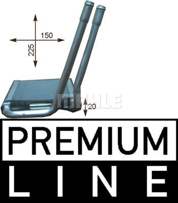 MAHLE AH 202 000P - Schimbator caldura, incalzire habitaclu aaoparts.ro