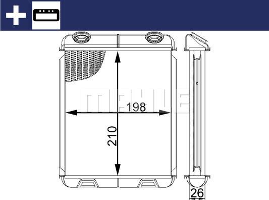 MAHLE AH 21 000S - Schimbator caldura, incalzire habitaclu aaoparts.ro