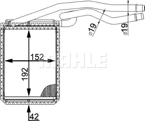 MAHLE AH 22 000S - Schimbator caldura, incalzire habitaclu aaoparts.ro