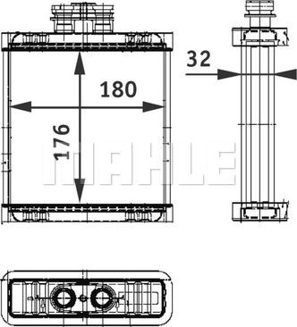 MAHLE AH 75 000P - Schimbator caldura, incalzire habitaclu aaoparts.ro