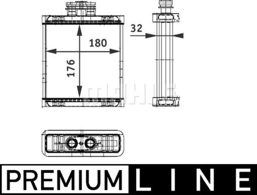 MAHLE AH 75 000P - Schimbator caldura, incalzire habitaclu aaoparts.ro