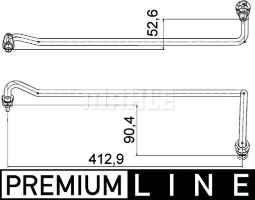 MAHLE AHX 4 000P - Furtun ulei aaoparts.ro