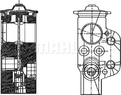 MAHLE AVE 58 000P - Supapa expansiune, clima aaoparts.ro