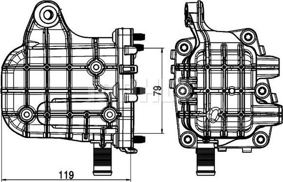 MAHLE CE 4 000P - Radiator, recirculare gaze de esapament aaoparts.ro