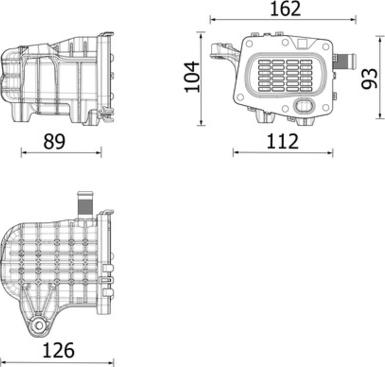 MAHLE CE 41 000P - Radiator, recirculare gaze de esapament aaoparts.ro