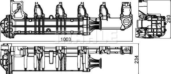 MAHLE CE 13 000P - Radiator, recirculare gaze de esapament aaoparts.ro