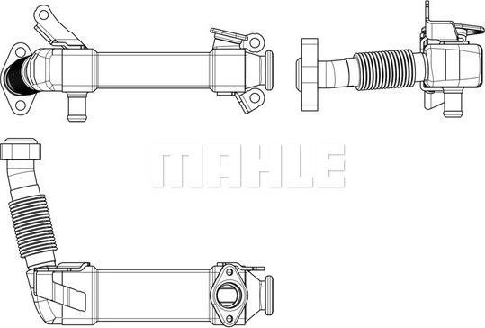 MAHLE CE 17 000P - Radiator, recirculare gaze de esapament aaoparts.ro