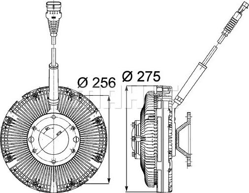 MAHLE CFC 97 000P - Cupla, ventilator radiator aaoparts.ro