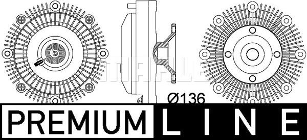 MAHLE CFC 110 000P - Cupla, ventilator radiator aaoparts.ro