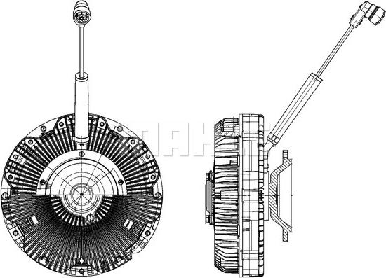 MAHLE CFC 173 000P - Cupla, ventilator radiator aaoparts.ro