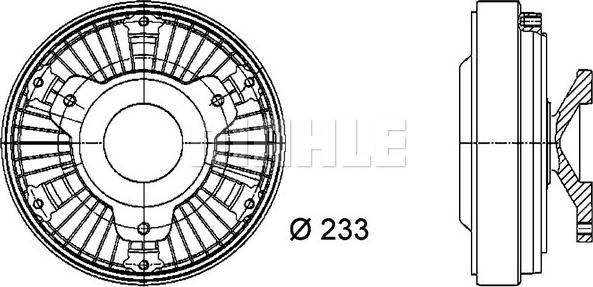 MAHLE CFC 21 000P - Cupla, ventilator radiator aaoparts.ro