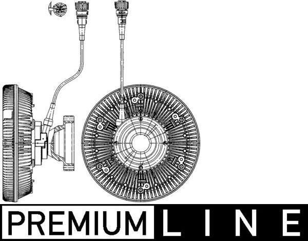 MAHLE CFC 227 000P - Cupla, ventilator radiator aaoparts.ro