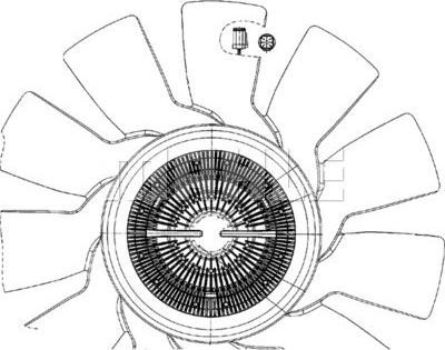 MAHLE CFF 497 000P - Ventilator, radiator aaoparts.ro