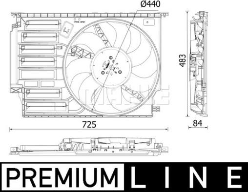 MAHLE CFF 547 000P - Ventilator, radiator aaoparts.ro