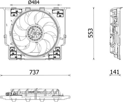 MAHLE CFF 645 000P - Ventilator, radiator aaoparts.ro