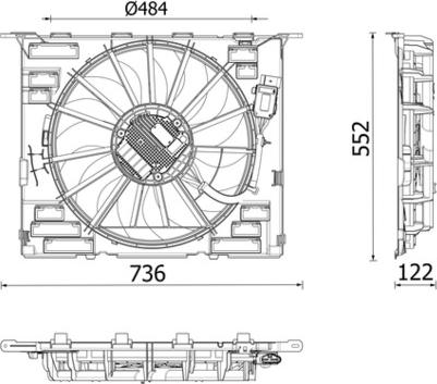 MAHLE CFF 646 000P - Ventilator, radiator aaoparts.ro