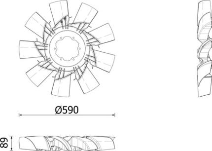 MAHLE CFF 629 000P - Ventilator, radiator aaoparts.ro