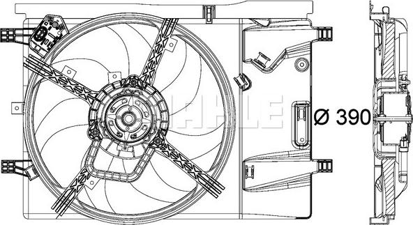 MAHLE CFF 183 000P - Ventilator, radiator aaoparts.ro