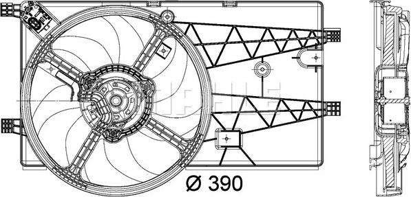 MAHLE CFF 179 000P - Ventilator, radiator aaoparts.ro