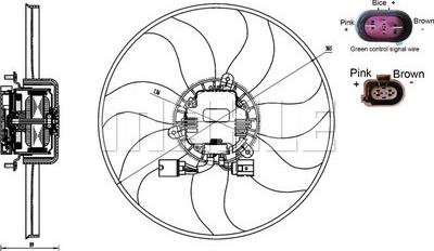 MAHLE CFF 170 000S - Ventilator, radiator aaoparts.ro