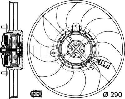 MAHLE CFF 171 000S - Ventilator, radiator aaoparts.ro