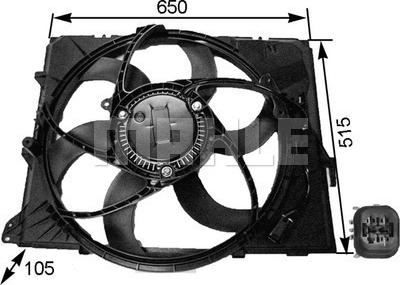 MAHLE CFF 264 000S - Ventilator, radiator aaoparts.ro