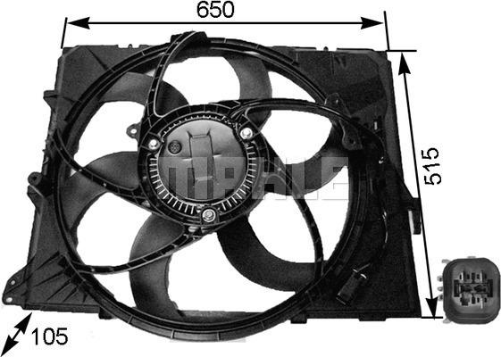 MAHLE CFF 264 000S - Ventilator, radiator aaoparts.ro