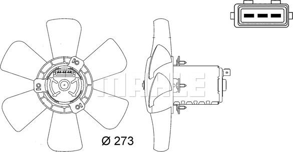 MAHLE CFF 7 000S - Ventilator, radiator aaoparts.ro