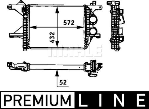 MAHLE CI 94 000P - Intercooler, compresor aaoparts.ro