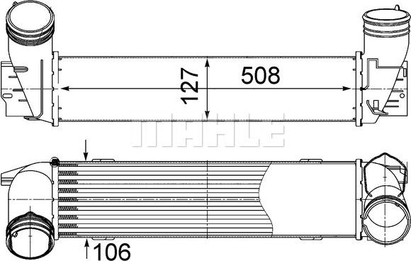 MAHLE CI 490 000S - Intercooler, compresor aaoparts.ro