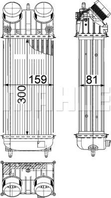 MAHLE CI 418 000P - Intercooler, compresor aaoparts.ro