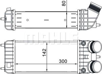 MAHLE CI 418 000S - Intercooler, compresor aaoparts.ro