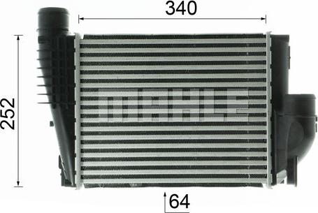 MAHLE CI 417 000P - Intercooler, compresor aaoparts.ro