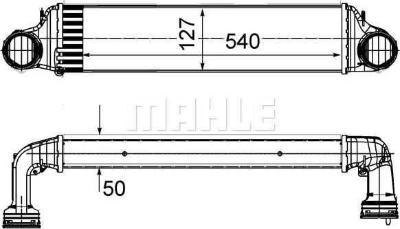 MAHLE CI 488 000S - Intercooler, compresor aaoparts.ro