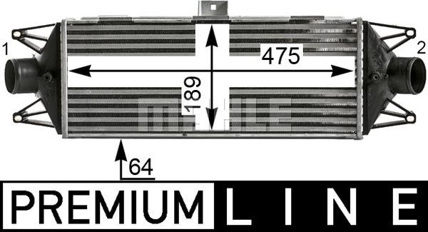 MAHLE CI 439 000P - Intercooler, compresor aaoparts.ro