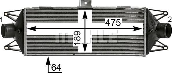 MAHLE CI 439 000P - Intercooler, compresor aaoparts.ro