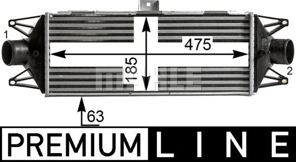 MAHLE CI 438 000P - Intercooler, compresor aaoparts.ro