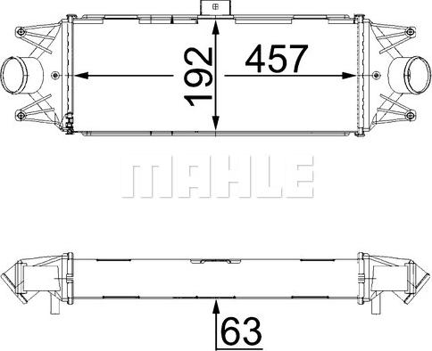 MAHLE CI 438 000S - Intercooler, compresor aaoparts.ro