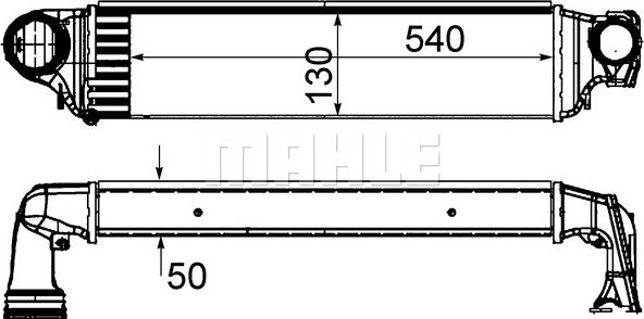 MAHLE CI 425 000S - Intercooler, compresor aaoparts.ro