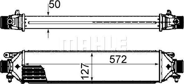 MAHLE CI 427 000S - Intercooler, compresor aaoparts.ro