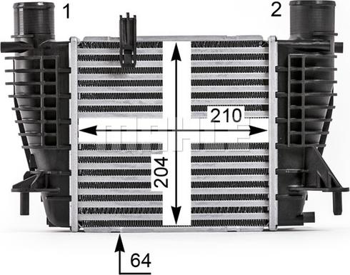 MAHLE CI 533 000P - Intercooler, compresor aaoparts.ro