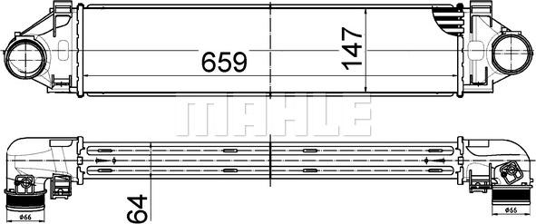 MAHLE CI 521 000S - Intercooler, compresor aaoparts.ro